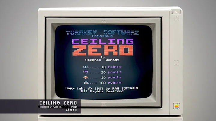 Ceiling Zero - Turnkey Software, 1981 - Apple II