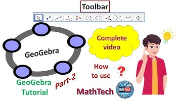 GeoGebra Tutorial|How to use Geogebra|GeoGebra for Beginners|Introduction to GeoGebra|MathTech#maths