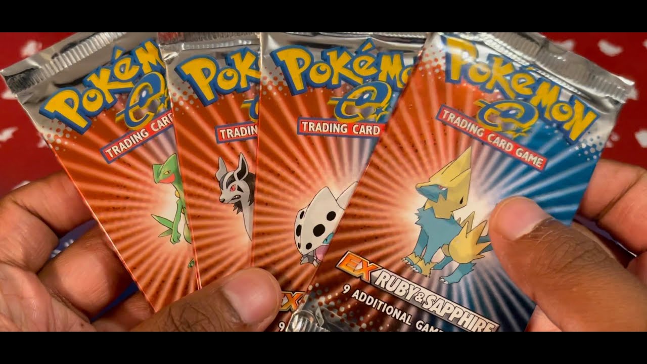 Pokémon EX Ruby & Sapphire weighing and opening! FOR SCIENCE! - YouTube