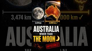 Australia Is Wider Than The Moon? #australia #geography #facts #moon #worldfacts #shorts #mapmyth