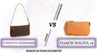 coach Nolita 15 vs Louis Vuitton Mini Pochette#coach #coachoutlet #c, Mini  Pochette Louis Vuitton