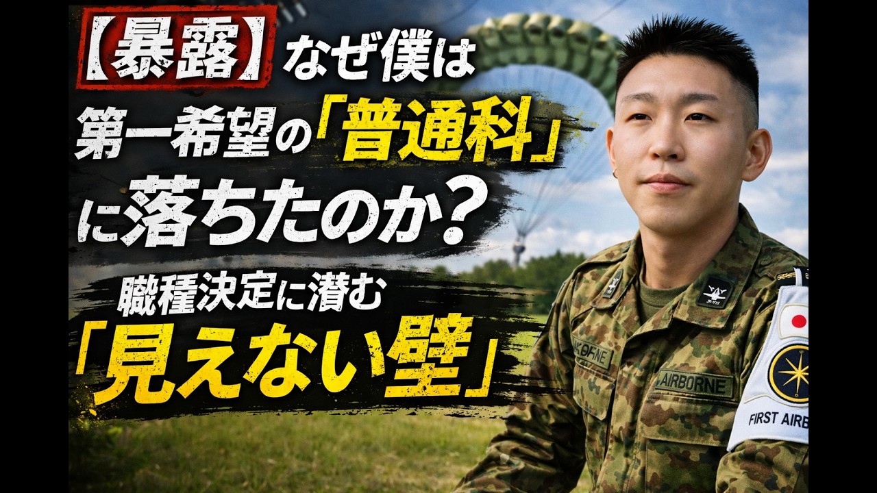 【暴露】なぜ僕は第一希望の「普通科」に落ちたのか？職種決定に潜む「見えない壁」 元空挺自衛官の【いっくー】