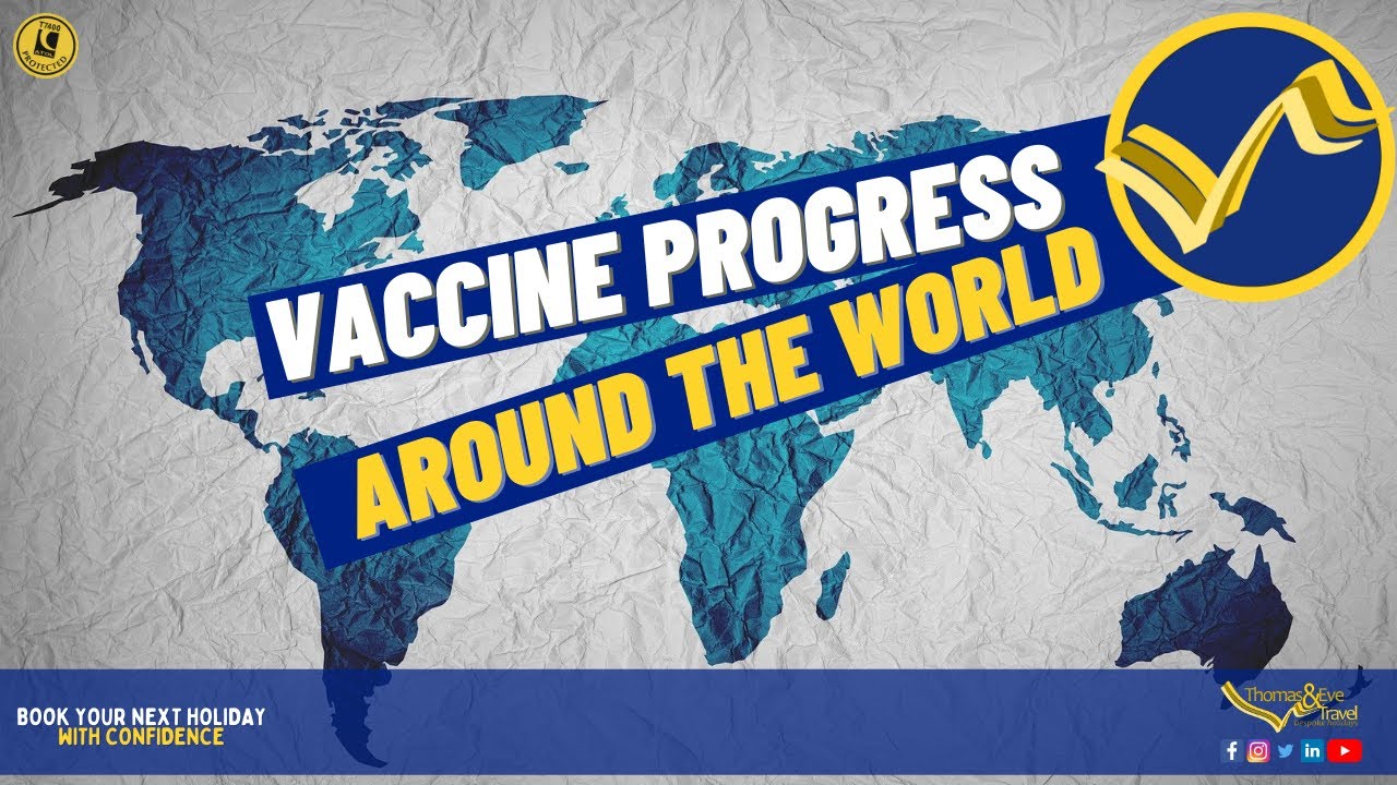 COVID Vaccination progress around the World - YouTube