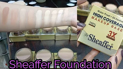 Sheaffer Foundation | Sheaffer high coverage Base | Sheaffer powder Foundation | Real Beauty Secrets
