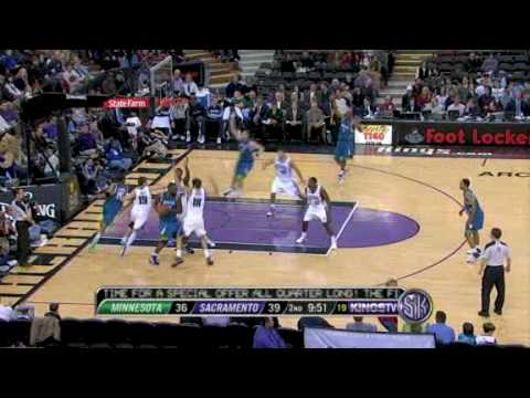 Timberwolves vs Kings (NBA Highlights) 12/12/2009
