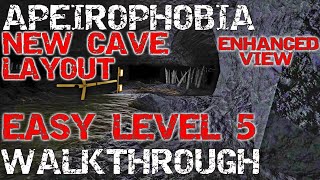 APEIROPHOBIA ROBLOX LEVEL 5 WALKTHROUGH (NEW CAVE SYSTEM ROUTE) BRIGHTENED VIDEO FOR BETTER VISION!!