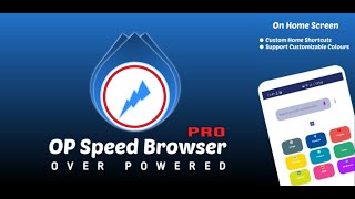 OP Speed Browser - Pro || Premium || Customis Able Browser | Fast Web Browser screenshot 1