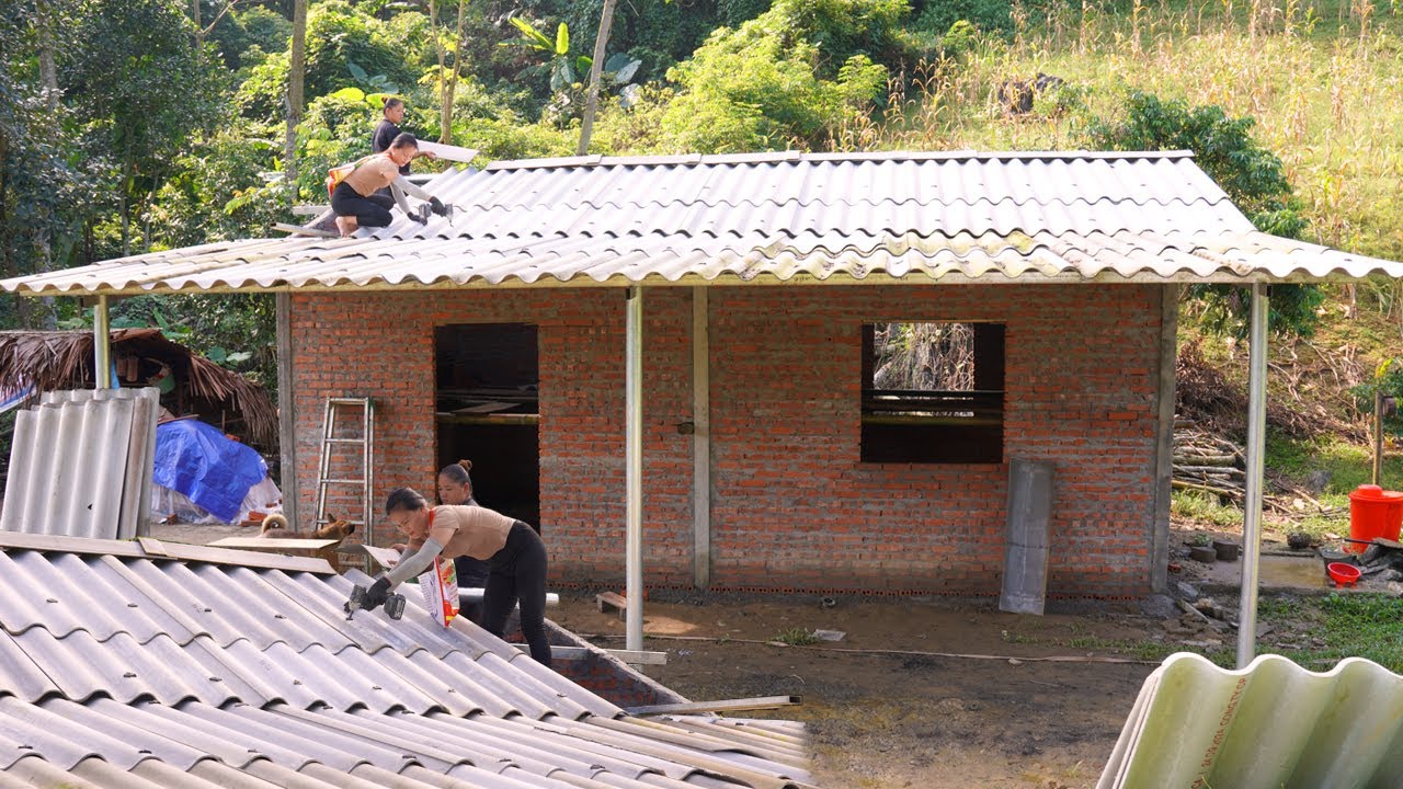 Start To Finish : FULL VIDEO 100 DAYS help the single mother rebuild a new solid house