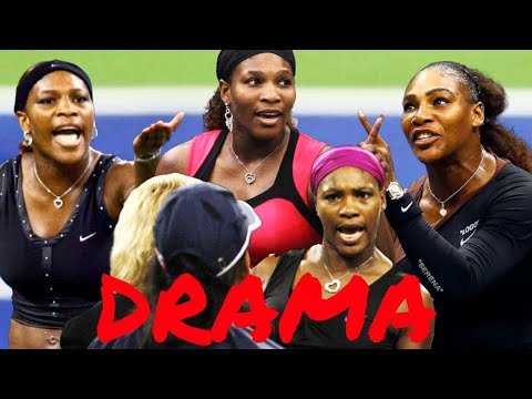 DRAMA Compilation of Serena Williams in US Open (WTA Tennis)
