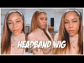 I TRIED A HEADBAND WIG..im in love!|*no lace or glue*| FT. Amazon BeautyForever Hair| CAMILLE DEADRA