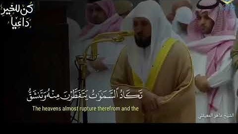 بكاء الشيخ ماهر المعيقلي لحضة مؤثرة تلاوة خاشعة 🎧🤍