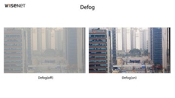 Wisenet X series - Defog Function Demo
