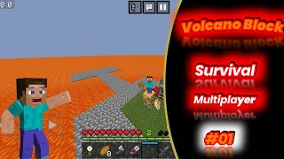 I Play Volcano Block #01 Multiplayer In Minecraft PE (Hindi) screenshot 4