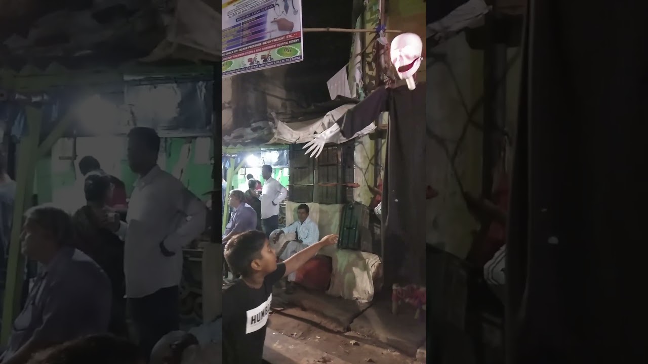 Scaring people by making ghost 