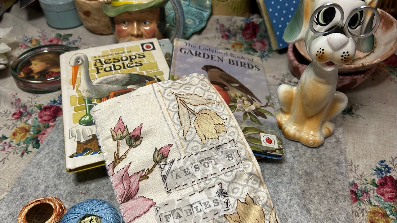 RJOS vol 9 - Book 2 - Finishing off my textile tales fabric book