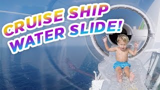 CRAZY WATER SLIDE CRUISE SHIP!! On Board The Aida Perla Maiden Voyage!!
