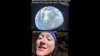 #Astronaut #ChristinaKoch #Earth #ArtemisII #Orion #Spacecraft #SpaceMission #NASA #Space...