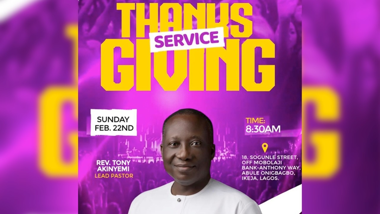 THANKSGIVING SERVICE | PASTOR SEUN OKE | SUN.22ND FEB