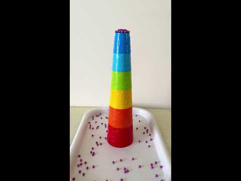 ASMR Video with beads, balls, wooden toys, marble run and other