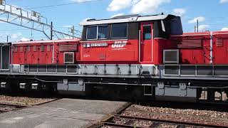 DD51-1804(ﾑﾄﾞ)+EF66-117  岡山機関区入区・入替風景