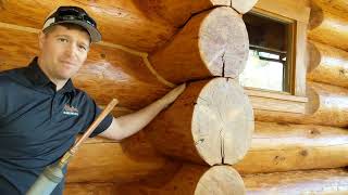 How We Chink Log Homes
