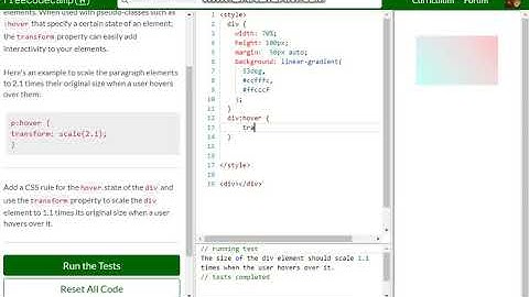 Applied Visual Design   Use the CSS Transform scale Property to Scale an Element on Hover free code