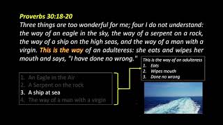 Proverbs 30:18-20