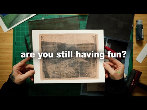 discovering gel plate printing | art therapy