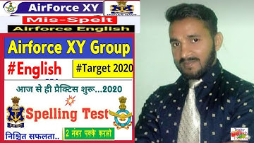 Mis-Spelt Words 4.0 For Airforce & Navy BY Ravi Singh/Spelling Test/Top Spelling Errors By Ravi💯