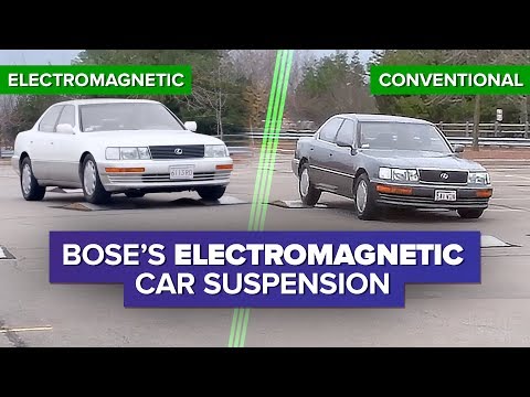 Watch Bose&#039;s incredible electromagnetic car suspension system in action