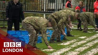 Shroud of the Somme at the Queen Elizabeth Olympic Park - BBC London