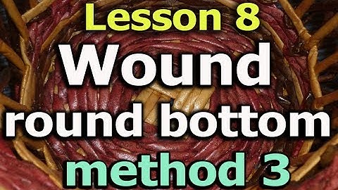 Round woven bottom of newspapers - method 3   Lesson 8