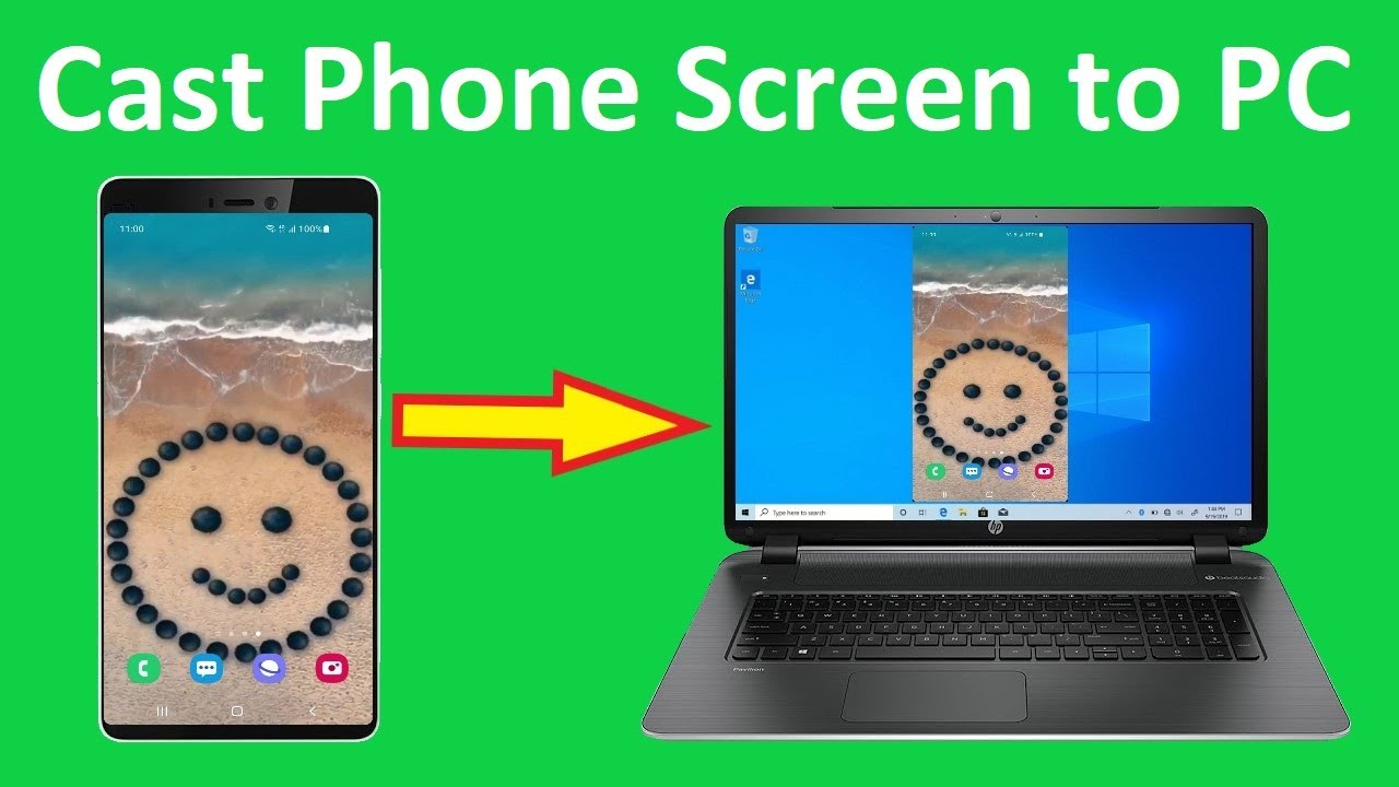 How To CAST Android Mobile Phone Screen to Laptop for Free Connect Phone PC Laptop!! - YouTube