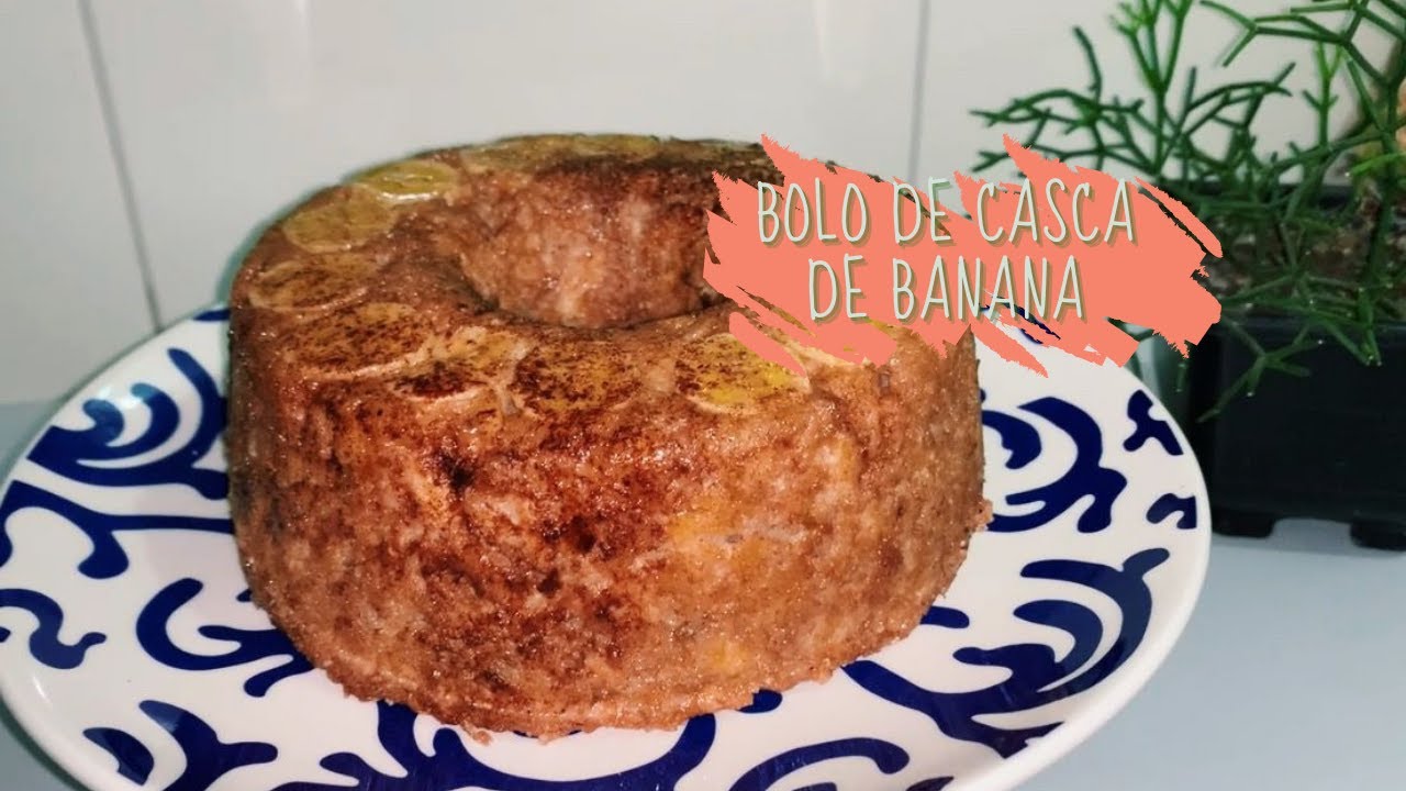 Bolo de casca de banana VEG