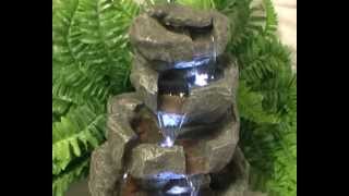 Shubunkin Spills 4 Tier Cascading Water Feature with LED Lights