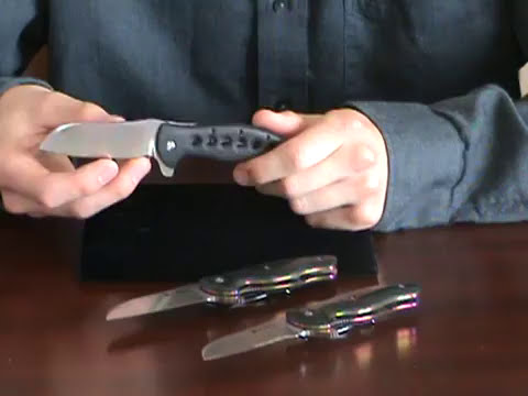 Gerry McGinnis shows the CRKT Tuition Collaboration