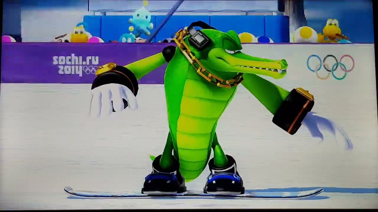 Mario & Sonic Sochi 2014 Snowboard Parallel Giant Slalom #17 (Vector)