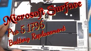 Microsoft Surface Pro 5 (1796,1807) Battery Replacement