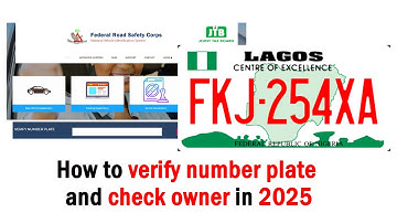 How to verify number plate and check the owner in Nigeria
