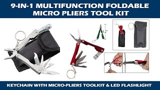 9-in-1 Multifunction Foldable Micro Pliers Tool Kit (Review)