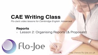 Writing Cae Reports 2 Organising