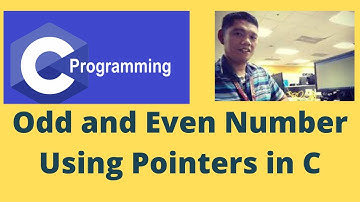 Odd and Even Number Using Pointers in C