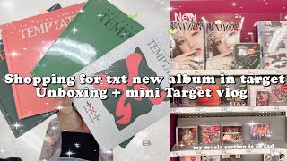☆ SHOPPING FOR TXT NEW ALBUM THE NAME CHAPTER: TEMPTATION IN TARGET | MINI VLOG + UNBOXING ☆