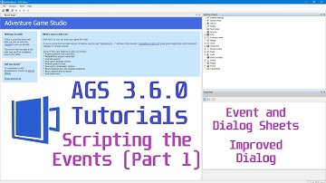 Adventure Game Studio Tutorials: Scripting  the Conditions Event& Dialog Sheets (Part 1) [V-Log 16]