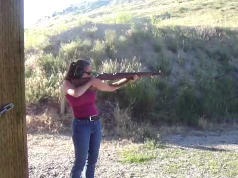 Girl shoots M1 Garand.mov - YouTube