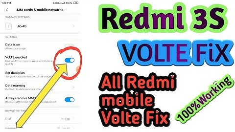 redmi 3s volte not working volte fix solutions 💯 working