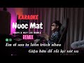 Nước Mắt Karaoke ( beat tone nam ) | Huy Lee remix
