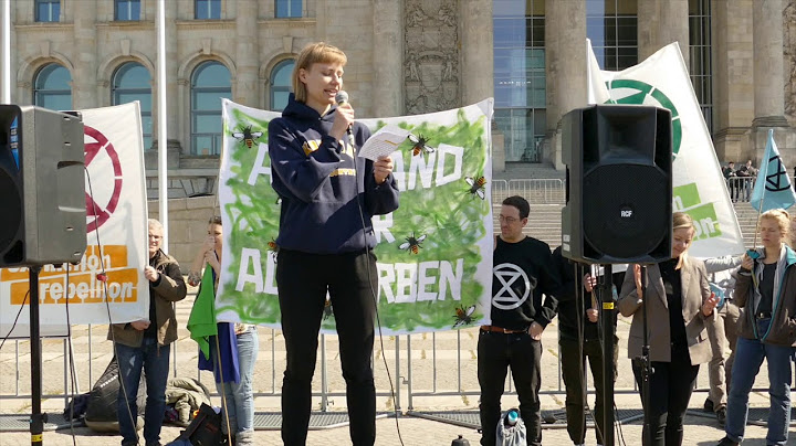 Rede von den Gastivists Rebellion gegen das Aussterben in Berlin 15.4.19