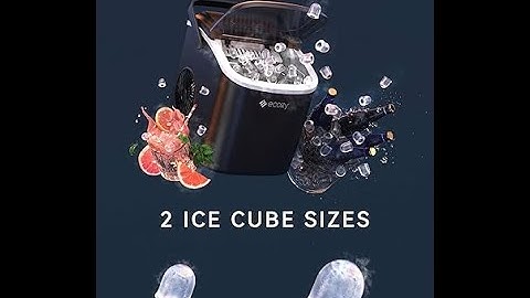 ecozy Portable Countertop Ice Maker - 9 Ice Cubes in 6 Minutes,26 lbs Daily Output #ice #icemaker