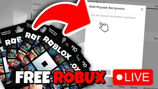 🔴 FREE ROBUX LIVE! Giving 1,000 Robux to Every Viewer LIVE! (Roblox Live)